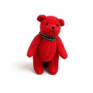 Vintage 1991 GUND Mini Gundy Red Jointed Teddy Bear NWT New Old Stock Boxed